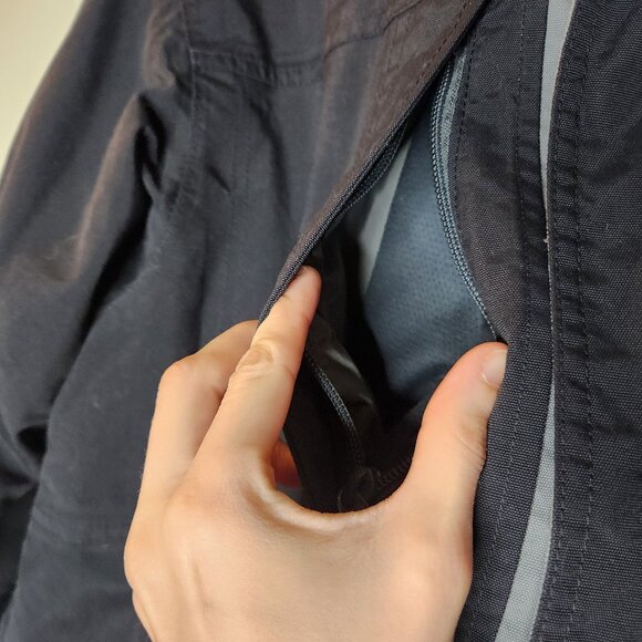 Sorel Mens Small Black Rain Jacket Omni-Tech Waterproof Hooded - Picture 8 of 12